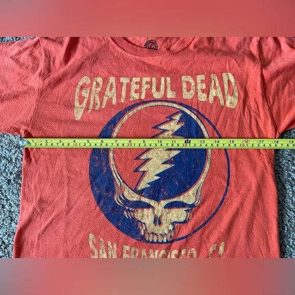 Grateful Dead San Francisco CA 1969 Short Sleeve T-Shirt Tee Orange Small JBHS - Picture 7 of 10